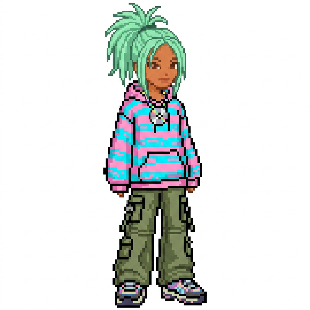 chaotic pixel doll
