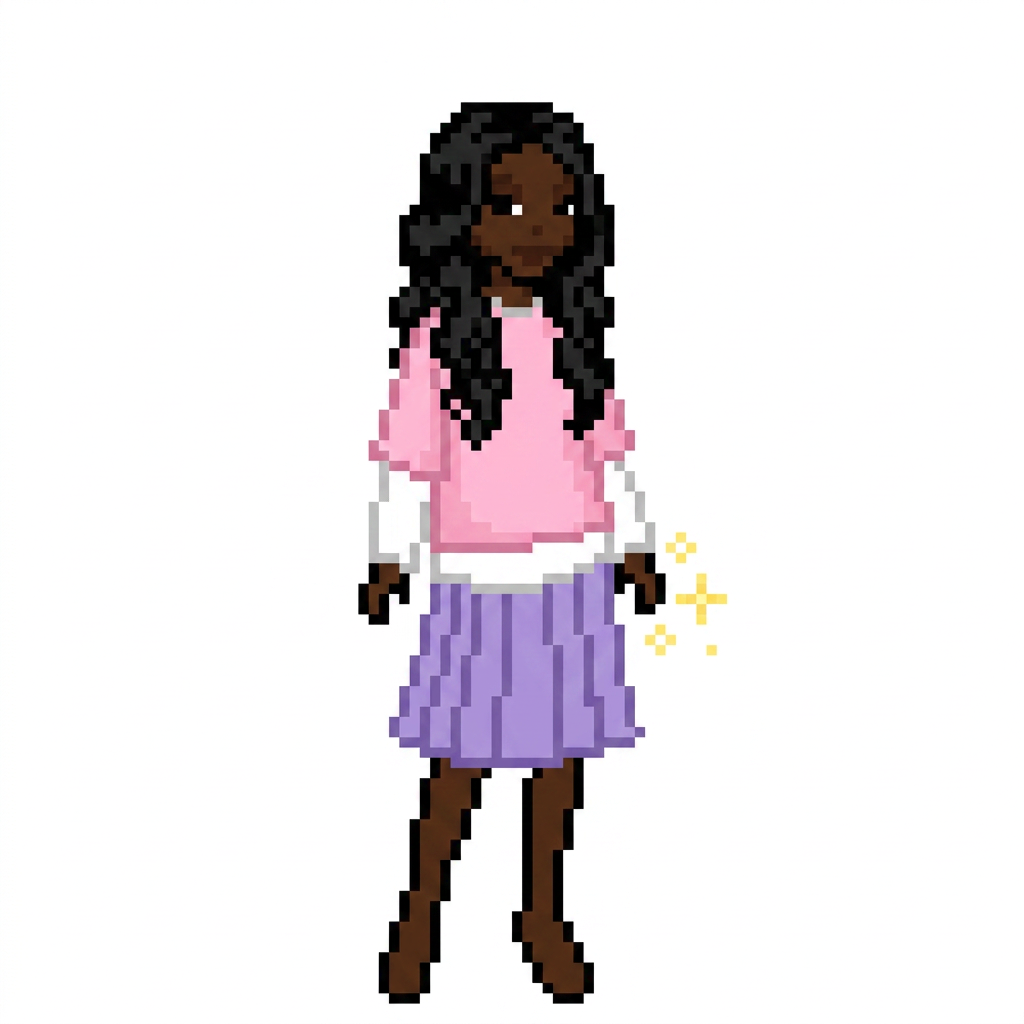 creative pixel doll