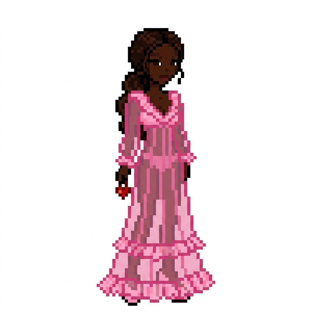 romantic pixel doll